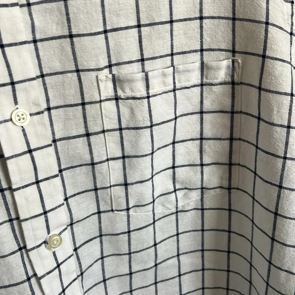 Banana Republic white and blue XL - Picture 6 of 12